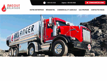 Tablet Screenshot of mazoutbelanger.com